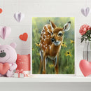 5D Kit Rhinestone Picture DIY Wolf Deer Full Round Drill Diamond Painting Cra