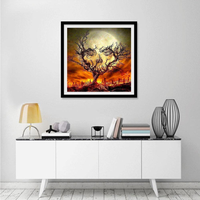 5D Halloween Tree DIY Diamond Embroidery Paintings Full Drill Cross Stitch