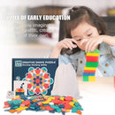 Wooden Jigsaw Puzzle Set Colorful Tangram Baby Montessori Educational Toys