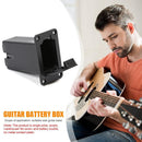1pc Black Plastic Bass Pickup Active Guitar 9V Battery Box Guitar Accessory