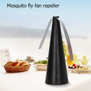 USB Fly Mosquito Pest Bugs Repellent Fan Food Protector Desk Fan (Black)