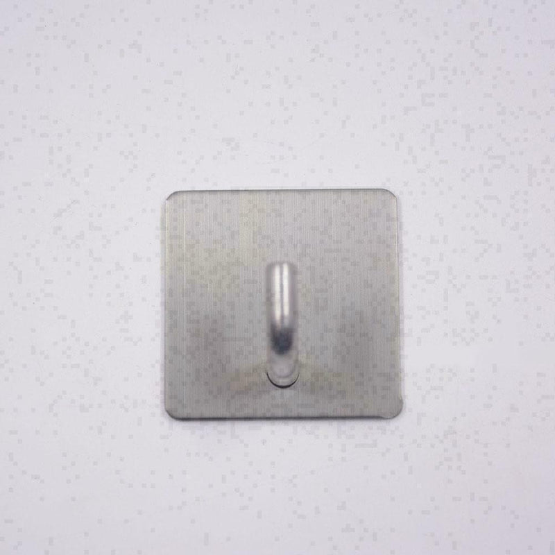 Steel Hooks Hanger Self-Adhesive Robe Towel For Kitchen Bathroom CA D6E6