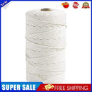 3 Strands 2mm Macrame Cord Cotton Twisted Rope String for DIY Craft (White)
