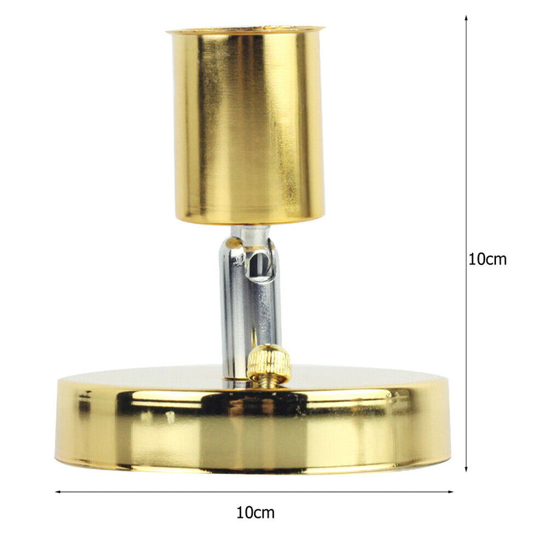 E27 Lamp Holder Retro Metal Lamp Socket 180 Rotating Wall Lights Base (A)