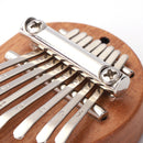 Portable Mini Heart-Shape 8-Key Sapele Plate Kalimba Finger Practice Mbira Sanza