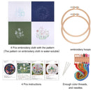 Arts Handmade Cross Stitch DIY Starter Suits Cloth Threads Tools Embroidery Kit