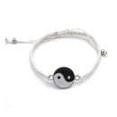 Leather Bracelet Yin Yang Exotic Trendy Jewelry Tai-chi Symbol Tao Bracelet