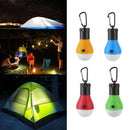 2pcs Tent Hanging Lamp 3 Fashion Emergency Carabiner Bulb Light (Green Yellow)