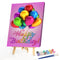 40x50cm Oil Paint By Numbers Birthday Balloon Frameless Picture DIY Painting