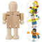 DIY Home Decoration Joint Wooden Puppet Deformation puppet White Embryo Robot
