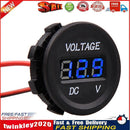 Automobile Motorcycle DC 12V to 24V LED Digital Voltmeter Bule Led Newly