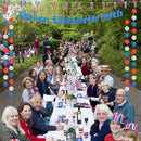 Cake Party Decorations Set Hanging Flags Cake Toppers Queen Platinum Jubilee