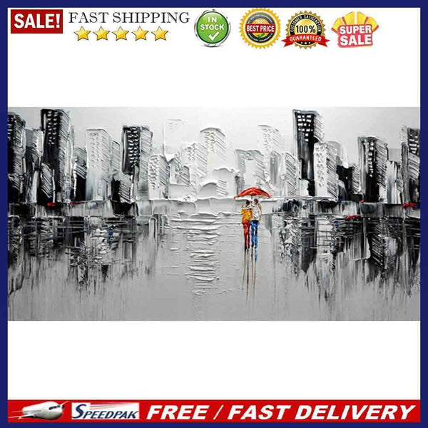 DIY Acrylic Paint by Numbers City Scenery Hand Painted Coloring Drawing Kit Gift