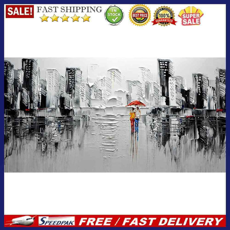 DIY Acrylic Paint by Numbers City Scenery Hand Painted Coloring Drawing Kit Gift