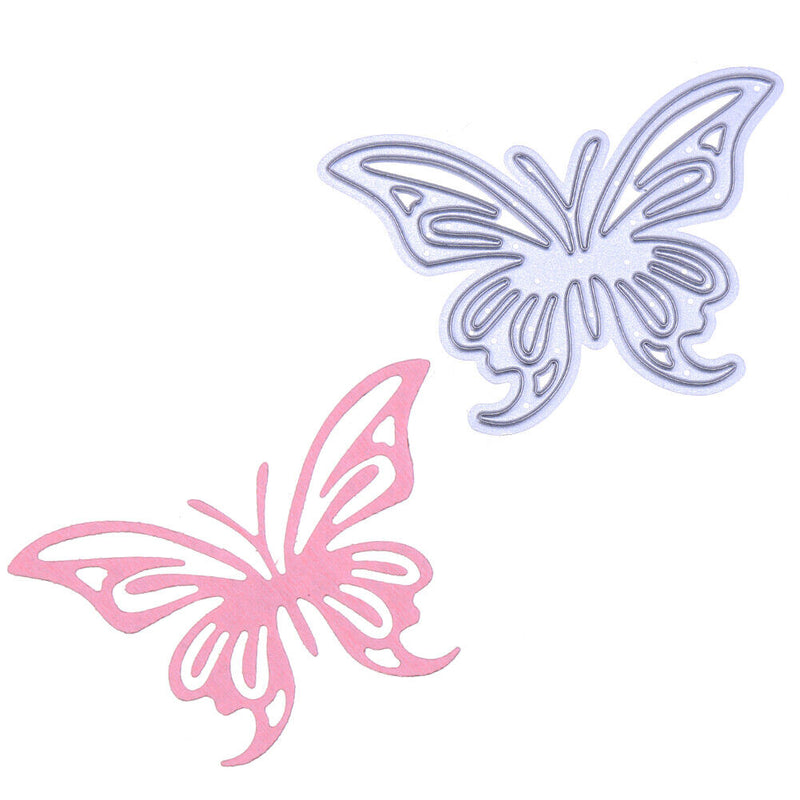 2pcs Heart Butterfly Metal Punching Molds Stencils Scrapbooking Embosses DIY