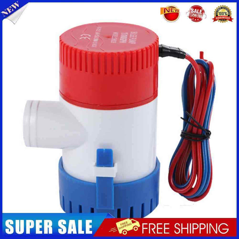 #A DC 12V 24V Marine Bilge Pump Electric Submersible Pumps for Kayak Marine Boat