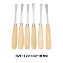 6pcs Manual Wood Carving Hand Chisel Tool Set Carpenters Woodworking Cutter