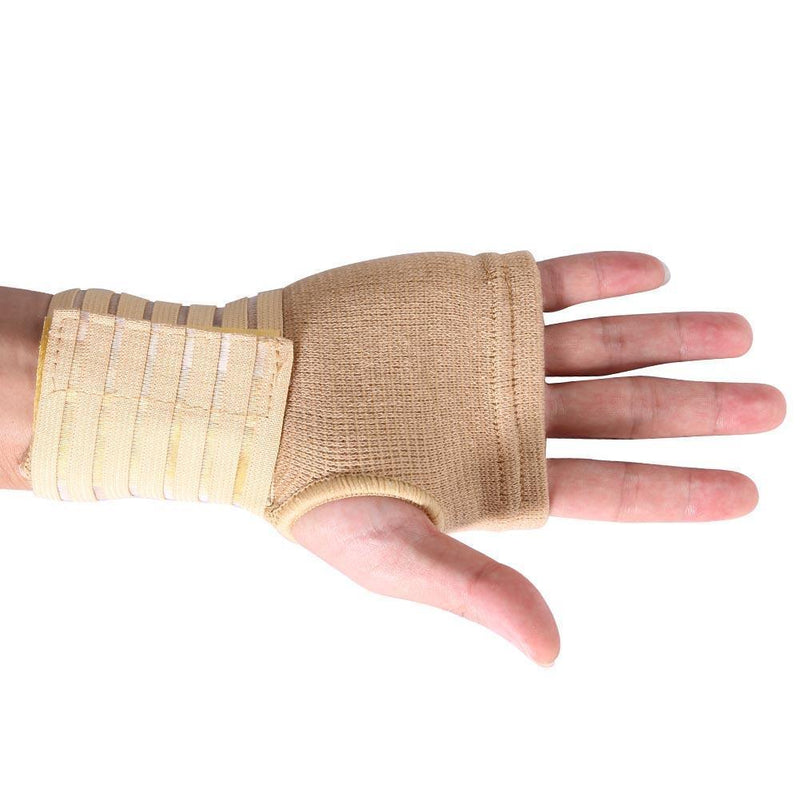 Elastic Knitted Fabric Palm Wrap Hand Brace Support Wrist Sleeve Band Guard