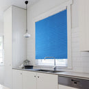 Self-Adhesive Pleated Blinds Half Blackout Curtains for Living Room Shades Bl