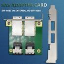 2 Ports Mini SAS Internal SFF-8087 to External HD SFF-8088 PCI SAS Adapter