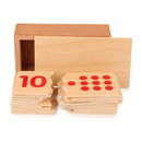 Montessori Maths Material Early Learning Number 1-10 Wooden Mathematical Puzzle