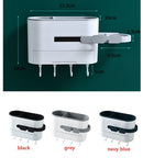 Self-adhesive Storage Rack Bathroom Organizer Hairdryer Shelf Hair Dryer Holder