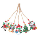 Christmas Diamond Pendant 5D DIY Mosaic Kit Double-sided Rhinestone Decorat
