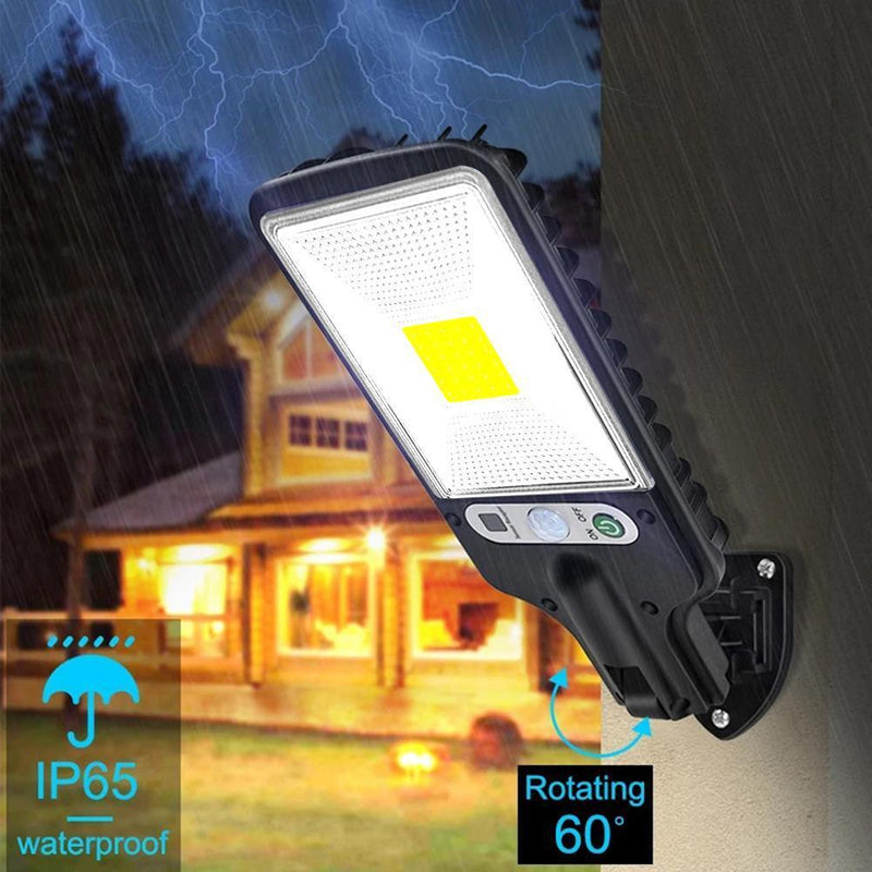 Outdoor Solar Road Lamp Waterproof 3-Mode Motion Sensor Wall Lights (30COB)