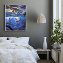 Mermaid Oil Paint By Numbers Hand Painted Frameless Painting Home Wall Ornament