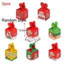 Santa Claus Kids Favors Christmas Decoration Paper Carrier Xmas Bags Candy Box