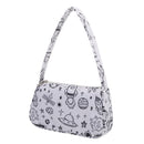 Fashion Women Cow Spotted Printing Underarm Bag Casual Small Handbag (D)
