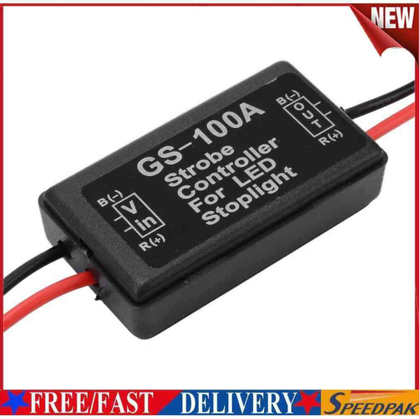 GS-100A Strobe Controller Flasher Module for Car LED Stop Brake Light Lamp #F