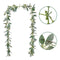 Decoration Long Flocking Rabbit Ear Leaf Vines Plants Faux Plant Decoration