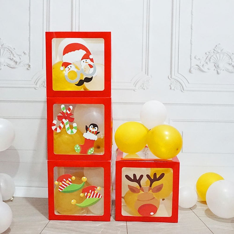 Xmas Shooting props LED light string Christmas Balloon Box Party Supplies