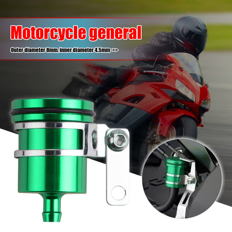 Universal Motorcycle Brake Fluid Reservoir Clutch Tank Oil Cup (Green)