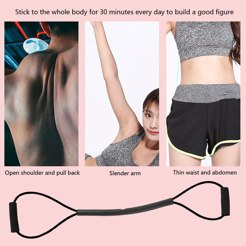 Boxing Resistance Band Exercise MMA Muay Thai Speed Training Ropes (Black) Newly