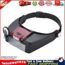 10X Headband LED Magnifying Glasses Magnifier Loupe Jewelry Reading (Red) Newly
