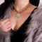 Exaggeration Women Punk Choker Coin Pendant Necklace Long Chain Multi-layer