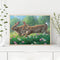 Bushes Animals Oil Paint By Numbers Kit DIY Acrylic Painting on Canvas Drawing