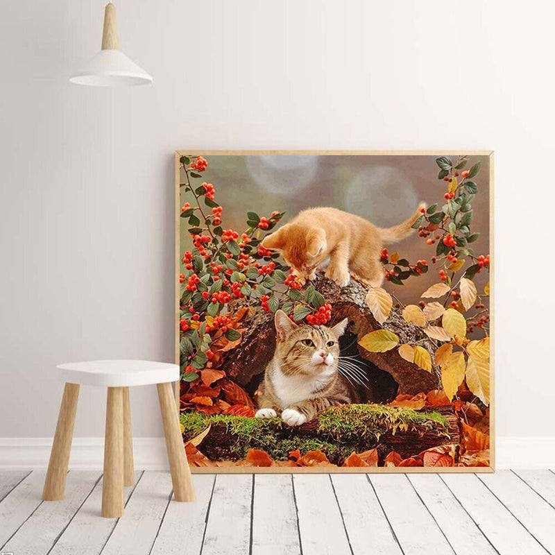 5D DIY Full Drill Diamond Painting Cat Embroidery Mosaic Kits Home Wall Art