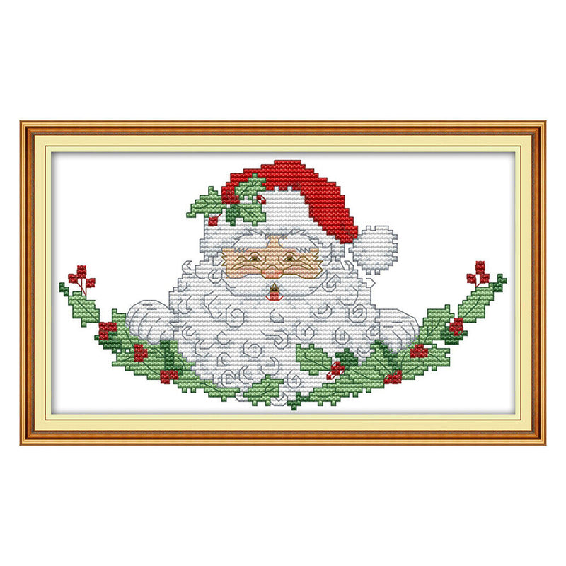14CT Stamped Cartoon DIY Cloth Counted Cross Stitch Kit Needlework Home Decor