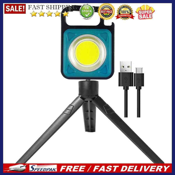 LED Keychain Flashlight USB 500 Lumens Outdoor Cycling Camping Working Lights