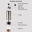 Manual Coffee Grinder Coffee Bean Mill Adjustable Setting Stainless Steel