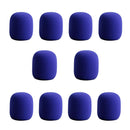 10pcs Microphone Windscreen Sponge Cover Mic Foam Protective Caps (Purple) Newly