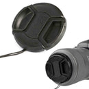 1* 72mm Front Lens Cap Hood Cover Snap on For Camera Accessories Strip Len B3W2