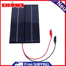 Waterproof Solar Panel 8W Polycrystalline Board 200x130mm for 12V-18V Battery