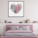 5D DIY Special Shaped Diamond Painting Heart Embroidery Mosaic Kit Home Wall Art