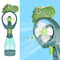 Handheld Spray Fan Comfortable Cool Mist Dinosaur Fan for Kids (Green)
