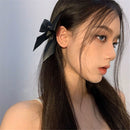 Bangs Hairclip Bowknot Side Hairpins Ribbon Hair Bows Clips Barrettes Headdress