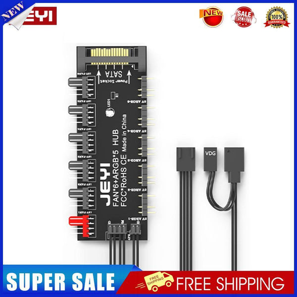 JEYI PWM Cooling Fan HUB Cooler Splitter Extension Adapter with 60cm Cable